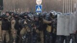 GRAB-Kyrgyz Police Disperse Protesters With Water Canon