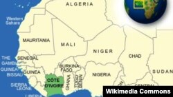 Мапа Кот-д'Івуар