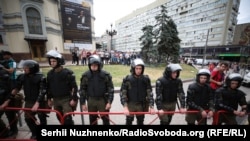 Полиция обеспечивает порядок на «Марше равенства». Киев, 18 июня 2018 года