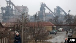 Енакиевский металлургический завод – одно из предприятий группы «Метинвест». Донецк, 1 марта 2017 года
