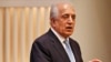 U.S. envoy Zalmay Khalilzad prepares to speak on the prospects for peace at the U.S. Institute of Peace in Washington on February 8.