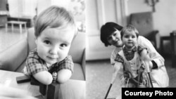 Two photographs of Vanya by Aleksandr Belenky: "All his caregivers said he was a really smart boy, just wonderful," Belenky says. "I'd really like to know the fate of this Vanya."