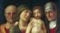 World -- Painting art by Andrea Mantegna "The Holy family", undated