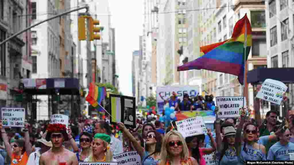 A similar gay-pride parade was banned in Moscow in May after the mayor said it could spark civil unrest.