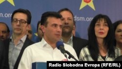 Прес конференција на Зоран Заев, претседател на СДСМ.