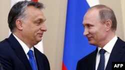 Președintele Vladimir Putin la o întîlnire cu premierul Viktor Orban la Novo-Ogariovo la 17 februarie 2016