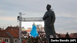 Inauguracija spomenika Franji Tuđmanu, Zagreb