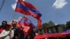 Armenia -- The Communist Party of Armenia holds a May Day demonstration in Yerevan, May 1, 2019.