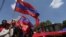 Armenia -- The Communist Party of Armenia holds a May Day demonstration in Yerevan, May 1, 2019.