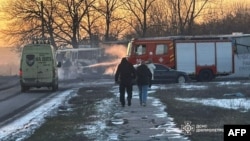 Rusiya dronu Ukraynada mədənçiləri daşıyan avtobusu vurub.