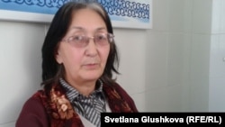 Балхашский адвокат Зинаида Мухортова. Астана, 1 ноября 2013 года.