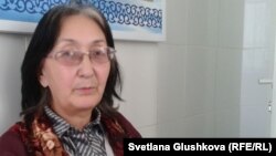 Балхашский адвокат Зинаида Мухортова. Астана, 1 ноября 2013 года.