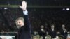 Rinat Akhmetov waves during celebrations to mark the 75th anniversary of his football club, FC Shakhtar, in Donetsk. (file photo)