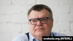 Віктор Бабарико на пресконференції незадовго до затримання, Мінськ, 11 червня 2020 року