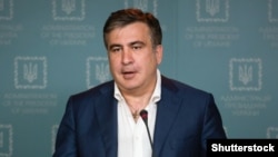 Украинаның Одесса облысының губернаторы, Грузия экс-президенті Михаил Саакашвили. Киев, 23 шілде 2015 жыл.