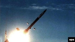 A Patriot missile test