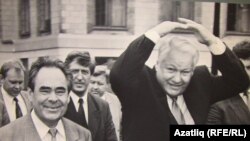 Президент России Борис Ельцин в Казани. Август 1990 года