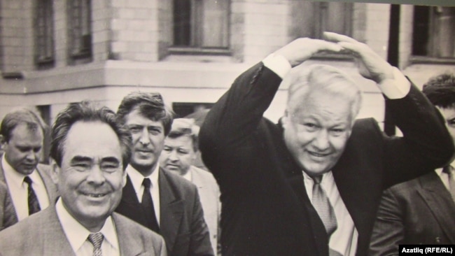 Президент России Борис Ельцин в Казани. Август 1990 года