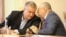 Подконтрольный Кремлю глава Крыма Сергей Аксенов и глава российской Общественной палаты Крыма Григорий Иоффе