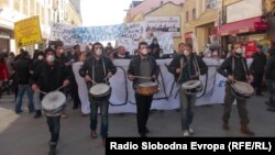 Архивска фотографија - Протест против загадувањето во Битола. 