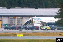 Aeroplani me të cilin udhëtoi Zelensky në Oslo.