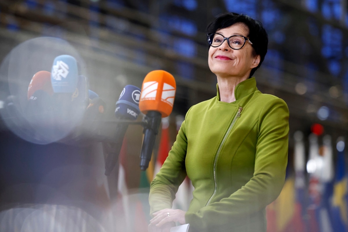 EU Enlargement Commissioner Marta Kos before the EU Foreign Affairs Council meeting at EU headquarters in Brussels on 29 January 2026