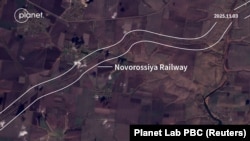 Супутникові знімки 60-кілометрової ділянки між Новоселівкою та Колосками станом на 11 листопада 2025 року