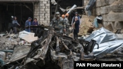 NAGORNO-KARABAKH -- Aftermath of recent shelling of Stepanakert, October 4, 2020