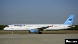 Российский Airbus A-321, потерпевший крушение на Синайском полуострове.