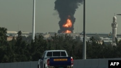 د دوبۍ نړیوال هوايي ډګر سره پراخه اورلګېدنه 