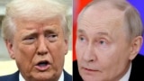 Presidenti amerikan, Donald Trump dhe presidenti rus, Vladimir Putin. Fotografi e kombinuar.
