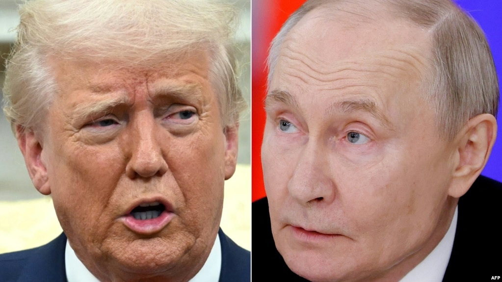 Tổng thống Hoa Kỳ Donald Trump (trái) và Tổng thống Nga Vladimir Putin (ảnh tư liệu).