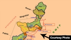  د پاکستان تر واک لاندې د قبایلي سیمو نقشه