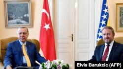 Erdoan i Izetbegović u Predsjedništvu Bosne i Hercegovine.