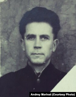 Первая фотография Алексея Марината после освобождения из лагеря, 1954