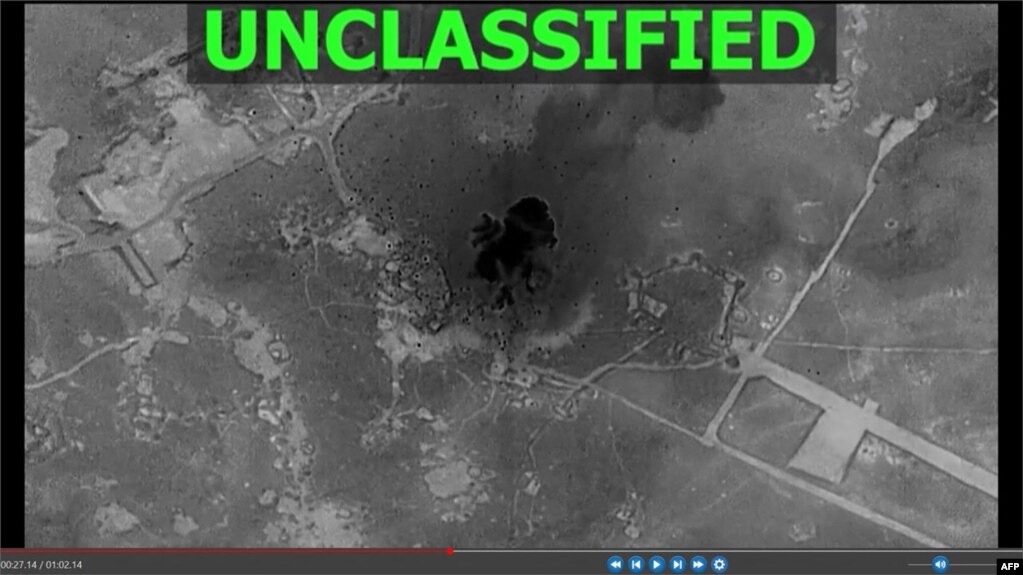 از تصاویری که سنتکام از حمله روز شنبهٔ خود به داعش در سوریه منتشر کرده است