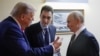 Президентите на САЩ и Русия Доналд Тръмп и Владимир Путин на срещата им в Анкоридж, Аляска на 15 август 2025 г.