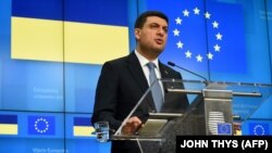 Прем’єр-міністр України Володимир Гройсман. Брюссель, 17 грудня 2018 року