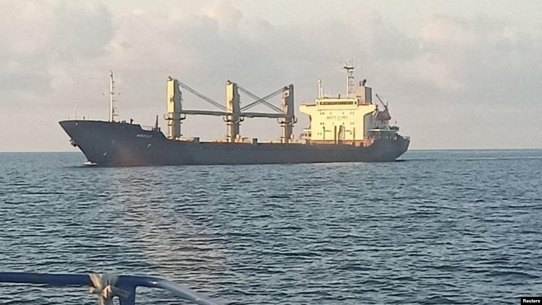 The Palau-flagged bulk carrier Aroyat left the port city of Chornomorsk on September 22 bound for Egypt. (file photo)