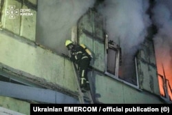 Последствия российской атаки на Киев в ночь на 25 сентября