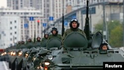 Репетиция военного парада в Москве