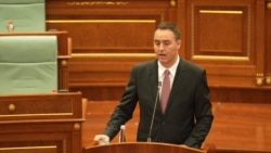 Glauk Konjufca në fjalimin para deputetëve.