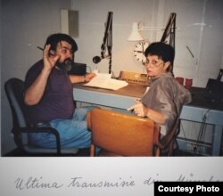 Radio Europa Liberă, ultima zi în studiourile de la München, Horia Costescu și Edelina Stoian, 4 iunie 1995