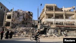 Алеппонун козголоңчулар колундагы району. 6-октябрь, 2016-жыл. 