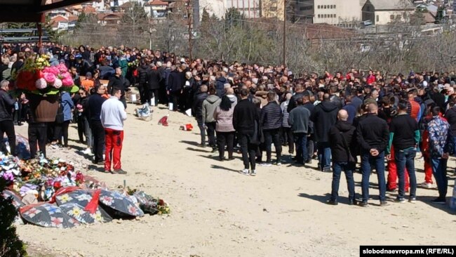 Погреб на жртвите во Кочани