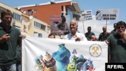 Štrajk radnika nikšićkih Rudnika boksita, 12. jul 2010.