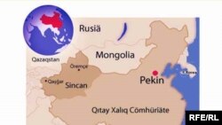 Карта Уйгурского автономного региона.
