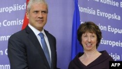 Boris Tadić i Ketrin Ešton u Briselu, 7. seprembra 2010