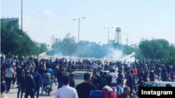 Iran - Protests in Andimeshk over the district's border issue with Dezful