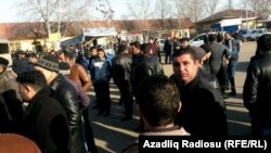 Azerbaijan - protests in Fuzuli district